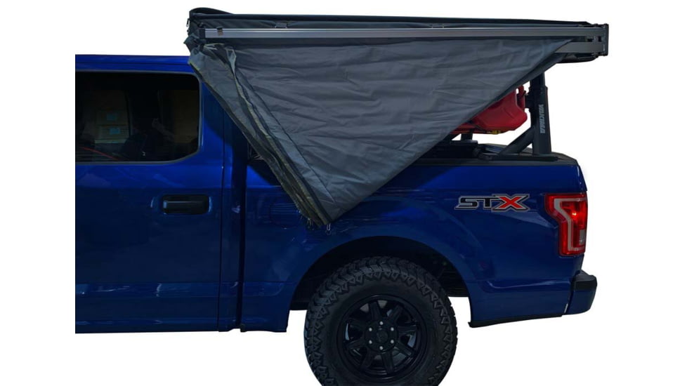 Overland Vehicle Systems Nomadic 270 LT Awning - Driver Side - Dark Gray Cover With Black Cover Universal, 19559907