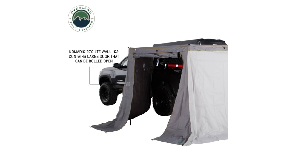 Overland Vehicle Systems Nomadic 270 LT Awning Wall 1 / 2 Driver Side, 18309909