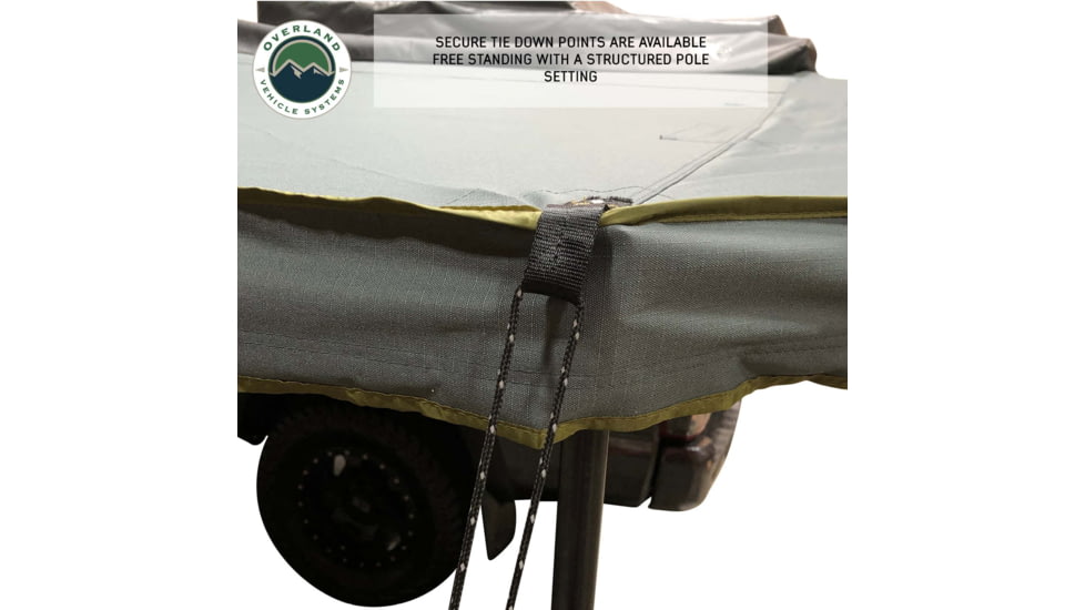 Overland Vehicle Systems Nomadic 270 LTE Passenger Side Awning w/Bracket Kit, 19689909