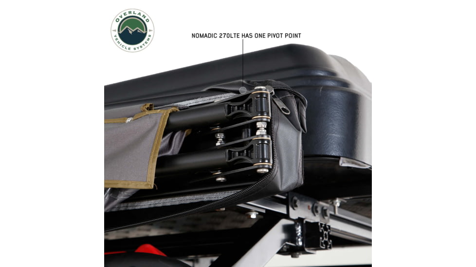 Overland Vehicle Systems Nomadic 270 LTE Passenger Side Awning w/Bracket Kit, 19689909