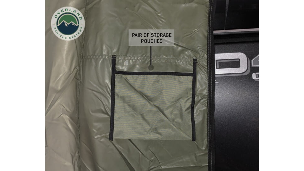 Overland Vehicle Systems Nomadic 3 Annex Base, Green/Black, 86 x 76 x 82 in, 18039836
