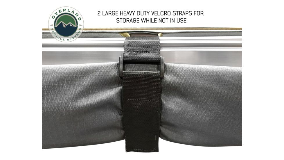 Overland Vehicle Systems Nomadic Awning 270 Cover, Driver Side, Dark Gray/Black, 240 x 157 x 88.5 in, 19519907