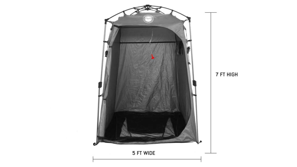 Overland Vehicle Systems Wild Land Camping Gear Changing Room, Shower, Grey, 5 x 5 x 6.75 ft, 26019914