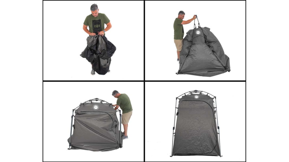 Overland Vehicle Systems Wild Land Camping Gear Changing Room, Shower, Grey, 5 x 5 x 6.75 ft, 26019915