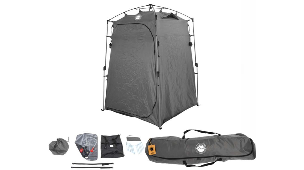 USED Overland Vehicle Systems Wild Land Camping Gear Changing Room, Shower, Grey, 5 x 5 x 6.75 ft, 26019910, EDEMO1