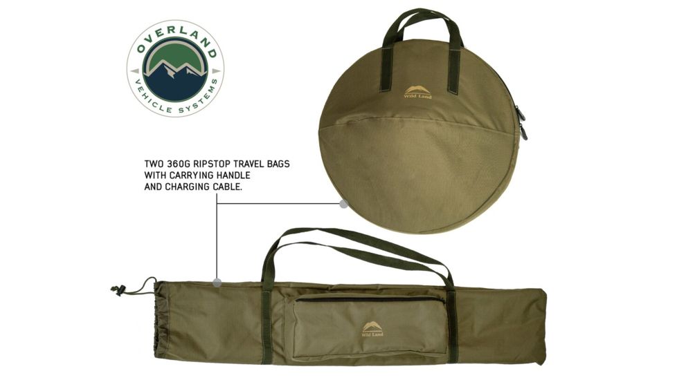 Overland Vehicle Systems Wild Land Camping Gear, UFO Solar Light, Light Pods, Speaker, 15049901