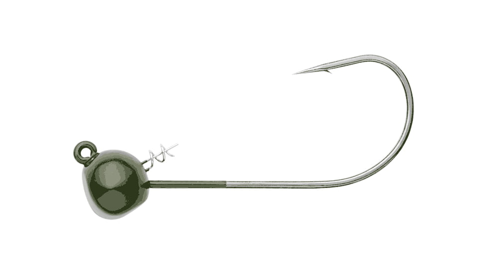 Owner Hooks Stick Bait Shaky Head - Green Pumpkin, 6/0 - 1/2 oz., 4156GP-086