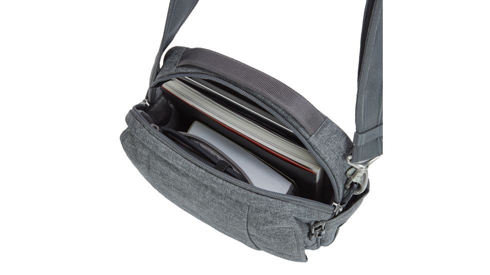 Pacsafe Metrosafe LS200 Shoulder Bag, 7L, Dark Tweed 30420123