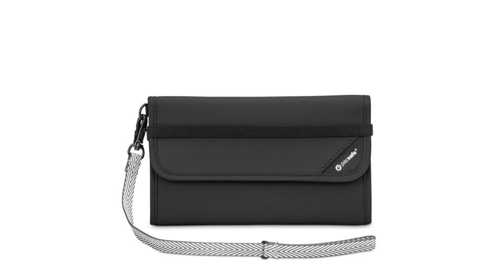 Pacsafe RFIDsafe V250 Anti-Theft RFID Blocking Travel Men's Wallet, Black 10571100