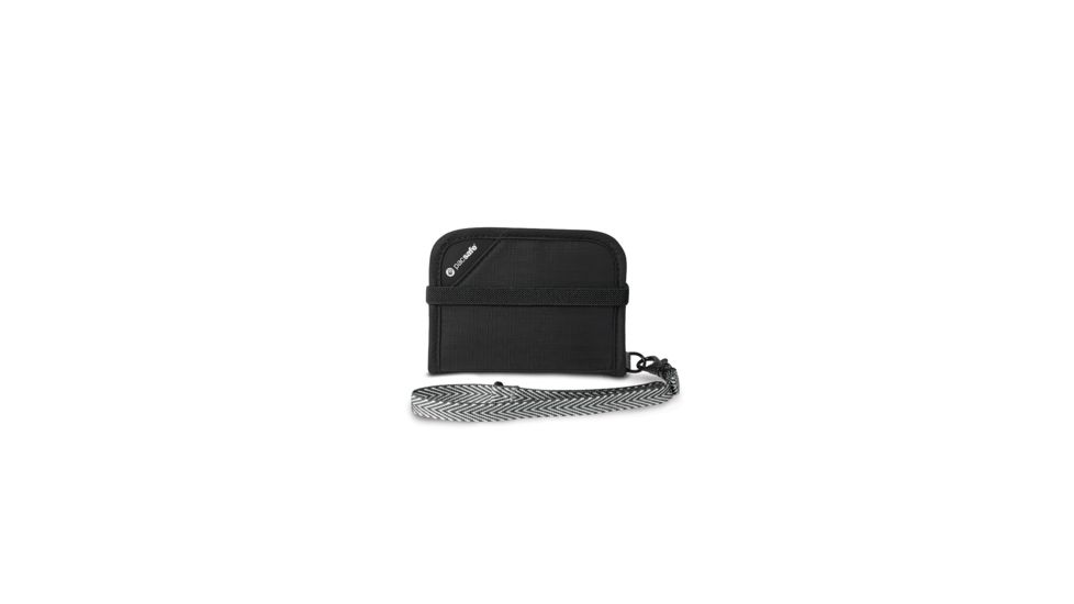 Pacsafe RFIDsafe V50 Anti-Theft RFID Blocking Compact Men's Wallet, Black 10551100