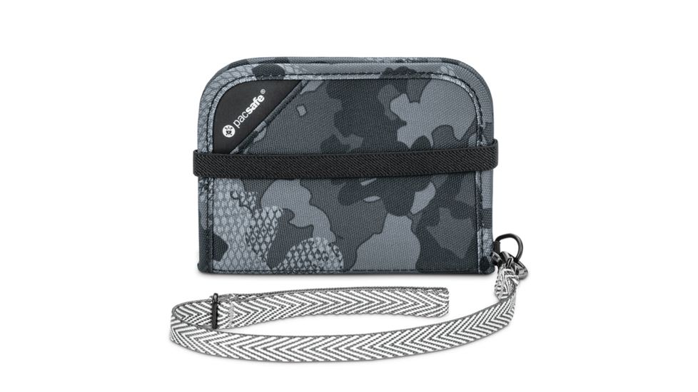 Pacsafe RFIDsafe V50 Anti-Theft RFID Blocking Compact Men's Wallet, Grey Camo 10551802