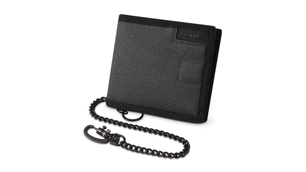 Pacsafe RFIDsafe Z100 RFID Blocking Bi-Fold Men's Wallet, Charcoal 10605104