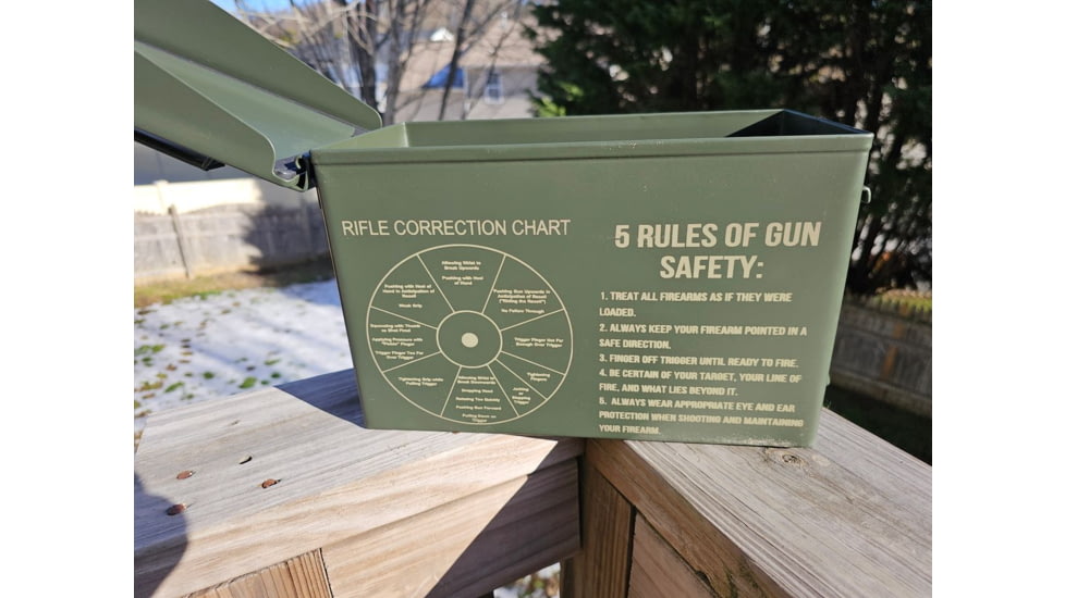 Paladin Rifle Ammo Can, Green Metal, PE-AMMOCR-2038