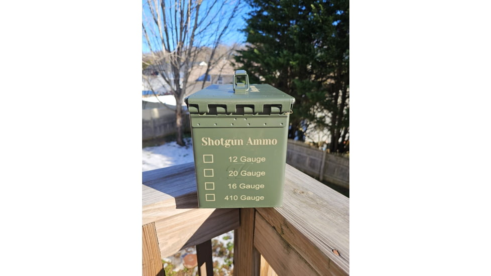 Paladin Shot Gun Ammo Can, Green Metal, PE-AMMOCSH-2039