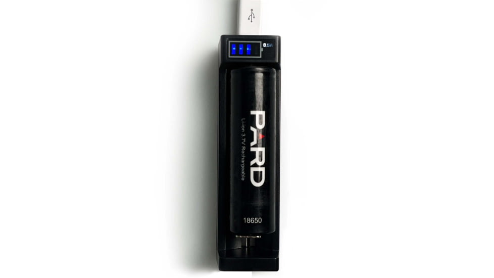 PARD Optics Battery Charger, 1-Slot, Black, 1x battery charger