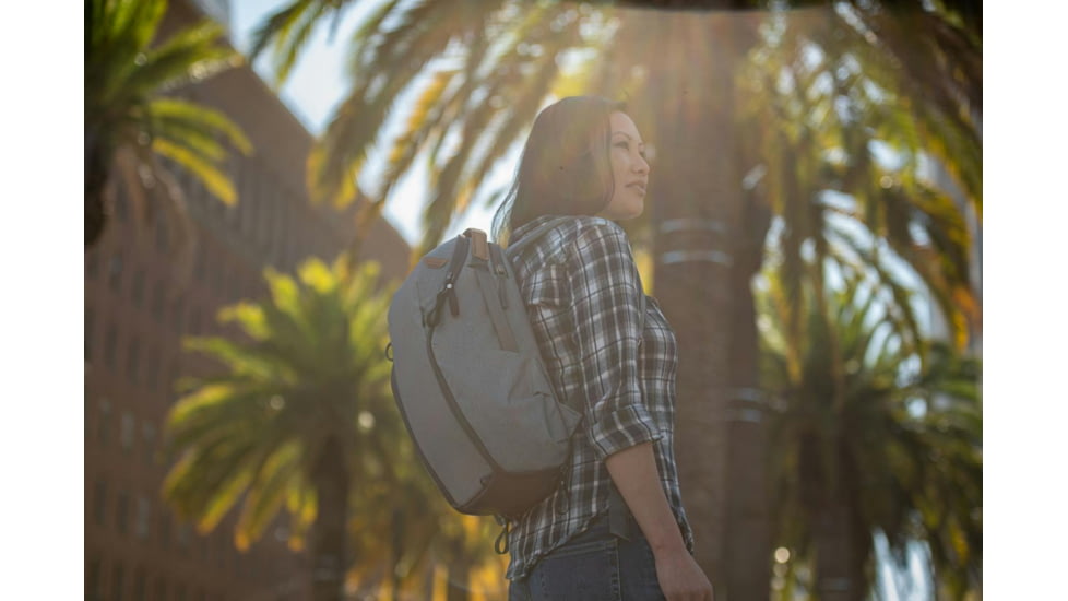 Peak Design Everyday Zip V2 Backpack, 15 Liters, Ash, BEDBZ-15-AS-3