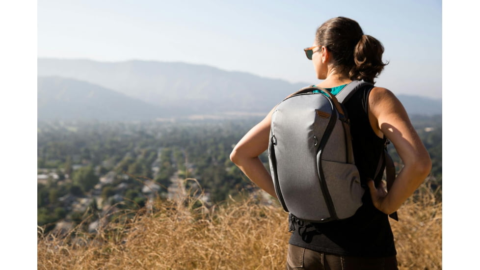 Peak Design Everyday Zip V2 Backpack, 15 Liters, Ash, BEDBZ-15-AS-3