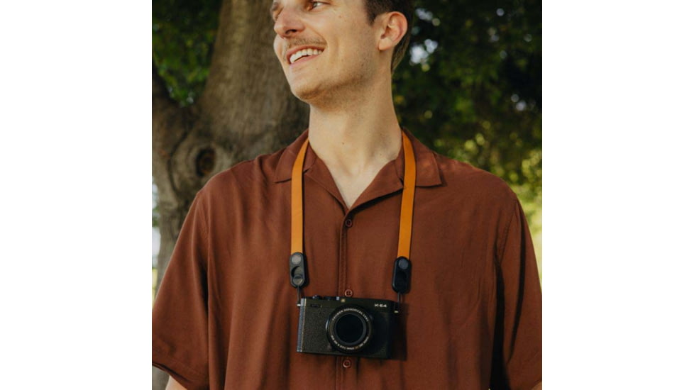 Peak Design Form Leather Camera Strap, Amber, Neck, LRS-N-AM-1