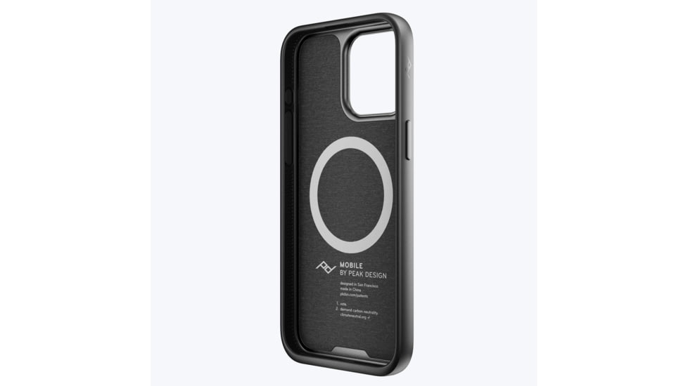 Peak Design Mobile Everyday Fabric Case iPhone 15 Pro Max v2, Charcoal, M-MC-BL-CH-2