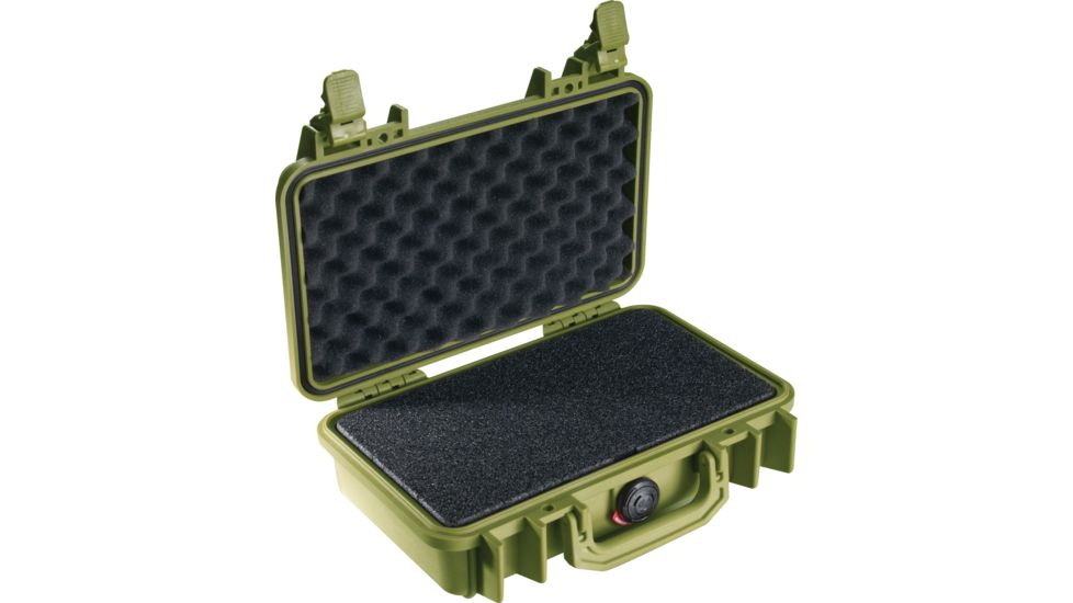 Pelican 1170 Watertight Case w/Lid and Foam, OD Green 1170-000-130