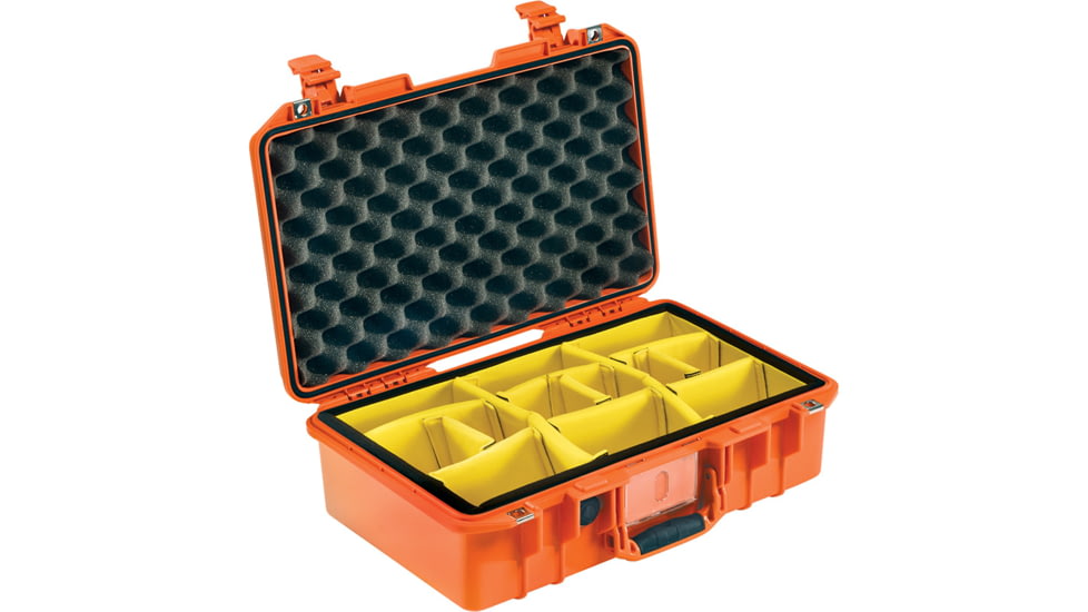 Pelican 1485 Air Protector Case, with Divider, Orange, 014850-0040-150