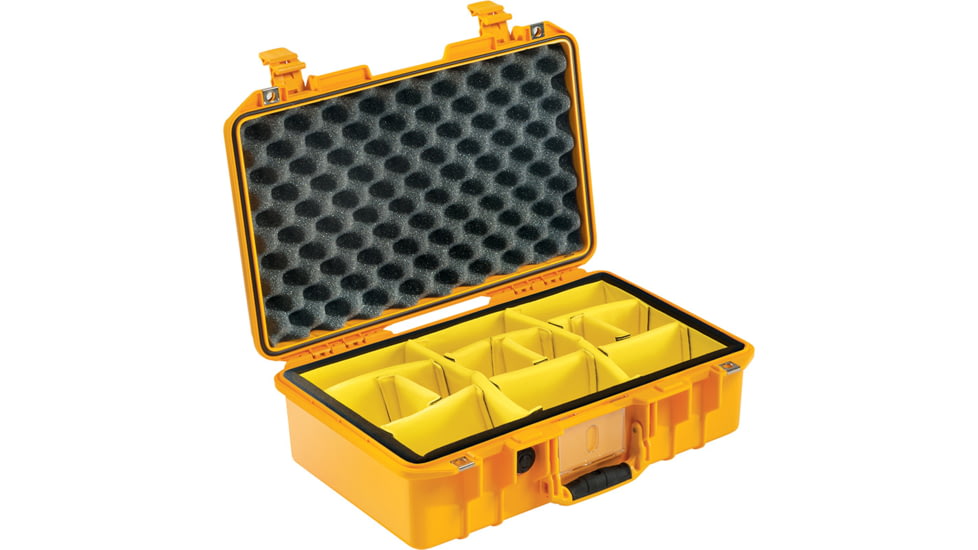 Pelican 1485 Air Protector Case, with Divider, Yellow, 014850-0040-240