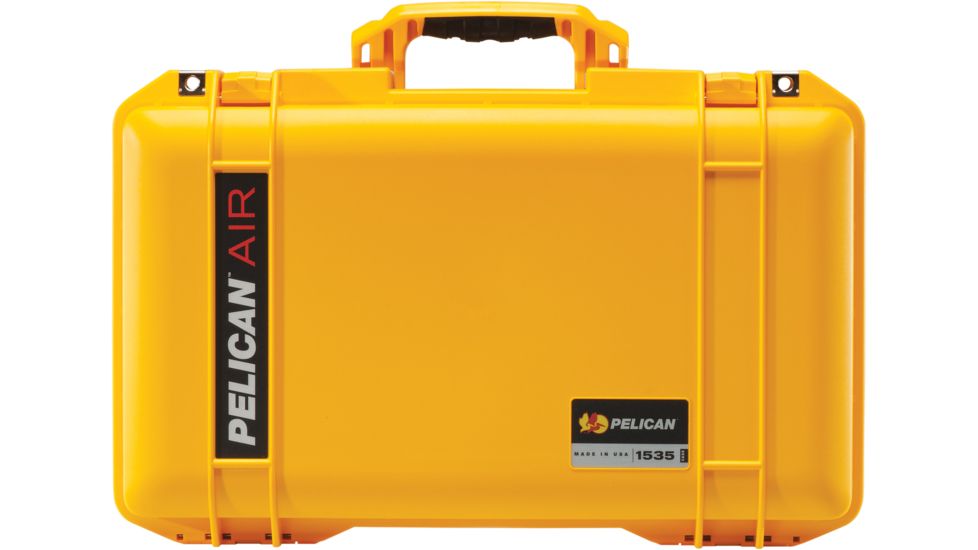 Pelican 1535 Air Protector Case, no Foam, Yellow, 015350-0011-240