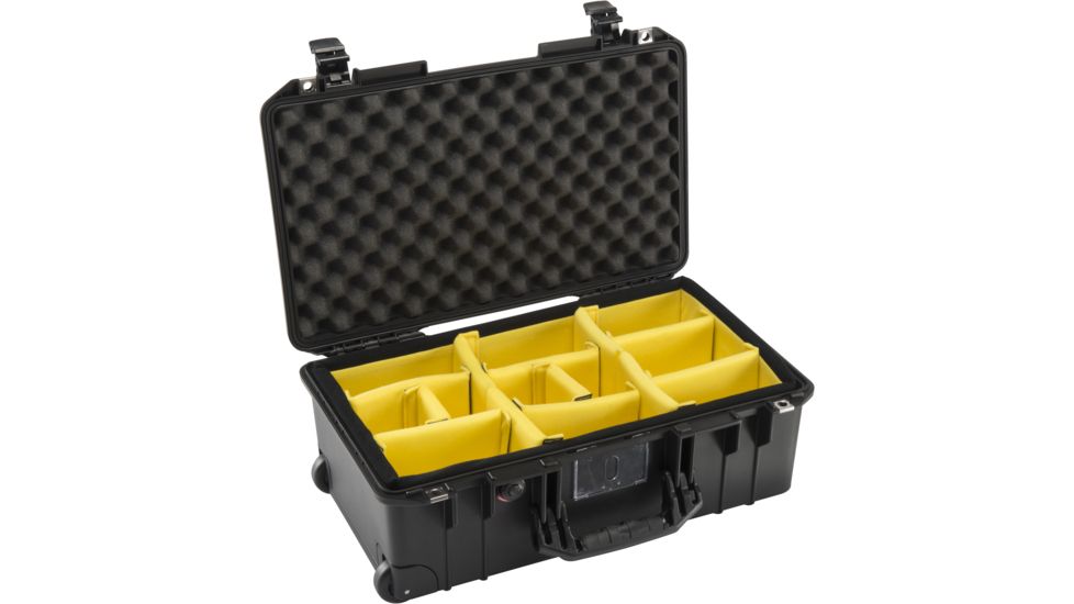 Pelican 1535 Air Protector Case w/Padded Dividers, Black 015350-0041-110