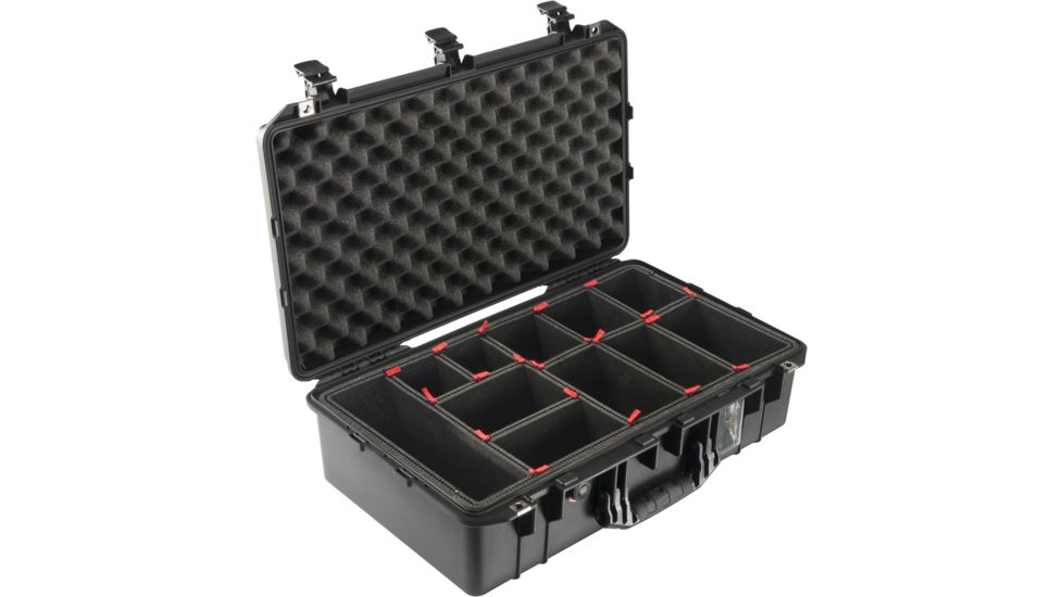 Pelican 1555 Air Protector Case w/TrekPak Divider System, Black 015550-0050-110