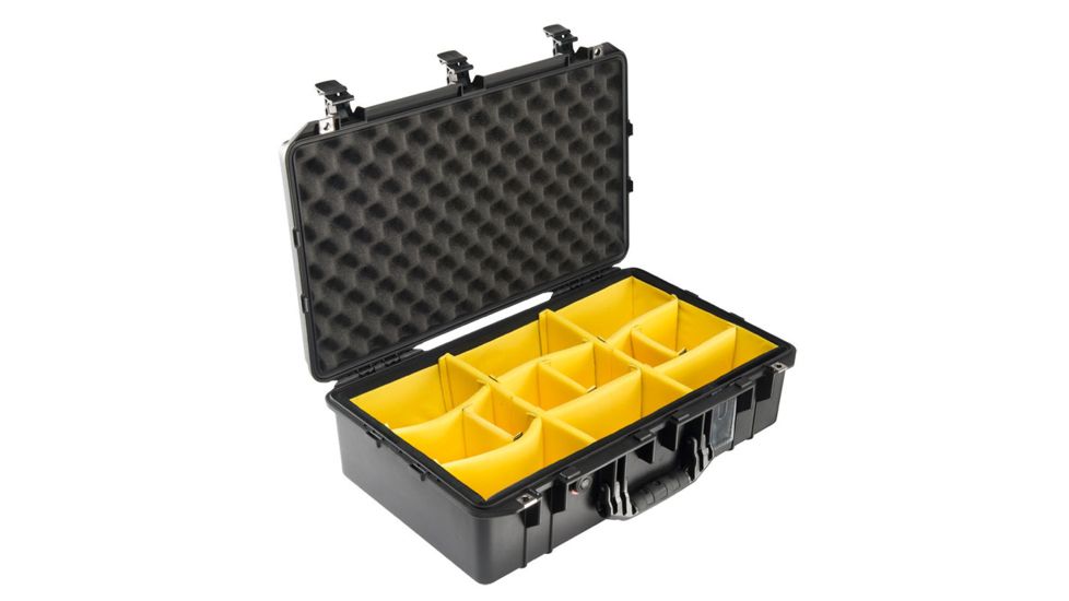 Pelican 1555 Air Protector Case, with Divider Set, Black, 015550-4060-000