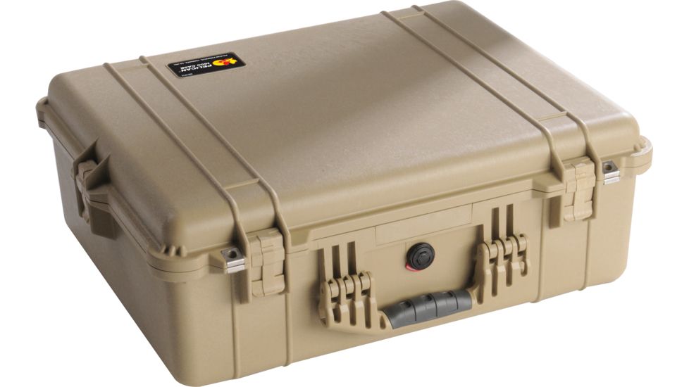 Pelican 1600 Protector Pressurized 24x19x8in Case, Desert Tan w/Foam