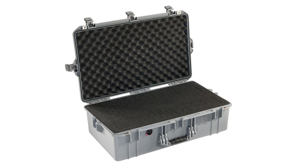 Pelican 1605 Air Protector Case, with Foam, Silver, 016050-0000-180