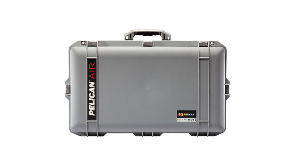 Pelican 1605 Air Protector Case, with Foam, Silver, 016050-0000-180