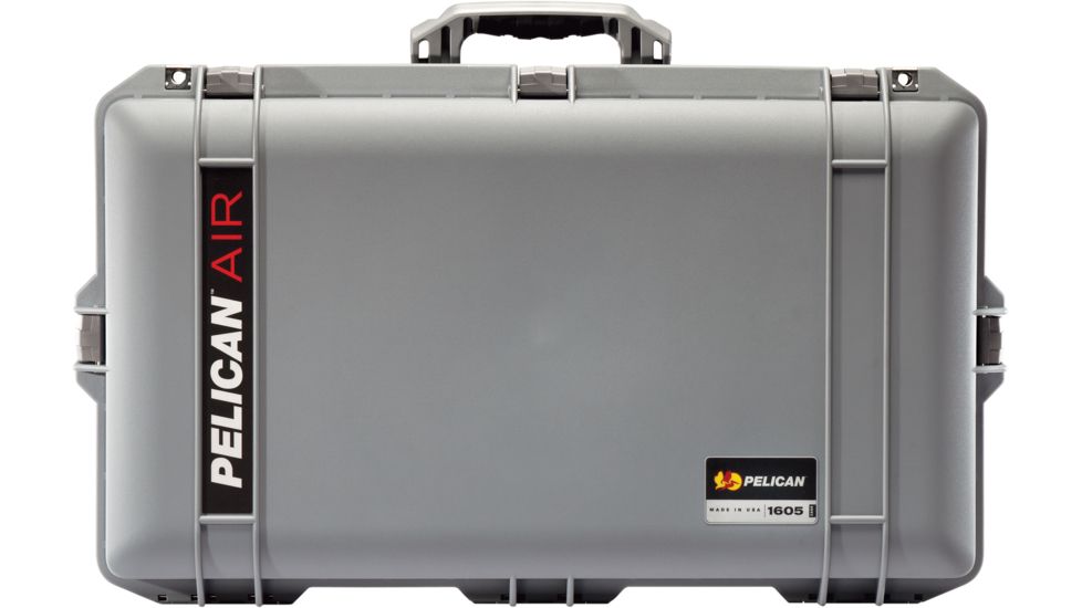Pelican 1605 Air Protector Case, with Foam, Silver, 016050-0000-180