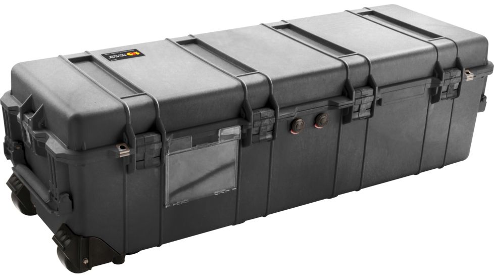 Pelican 1740 Series Long Case Crushproof Dry Box, Black w/ 6 Piece Foam Set &amp; Lid
