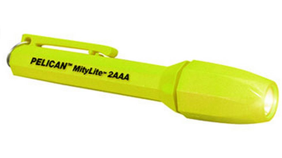 Pelican 1900 MityLite Laser Spot Xenon 2 Flashlight - Watertight Submersible w/ 2 AAA batteries, 90 lightbender, 1900A, MITY-2AAA, Sierra