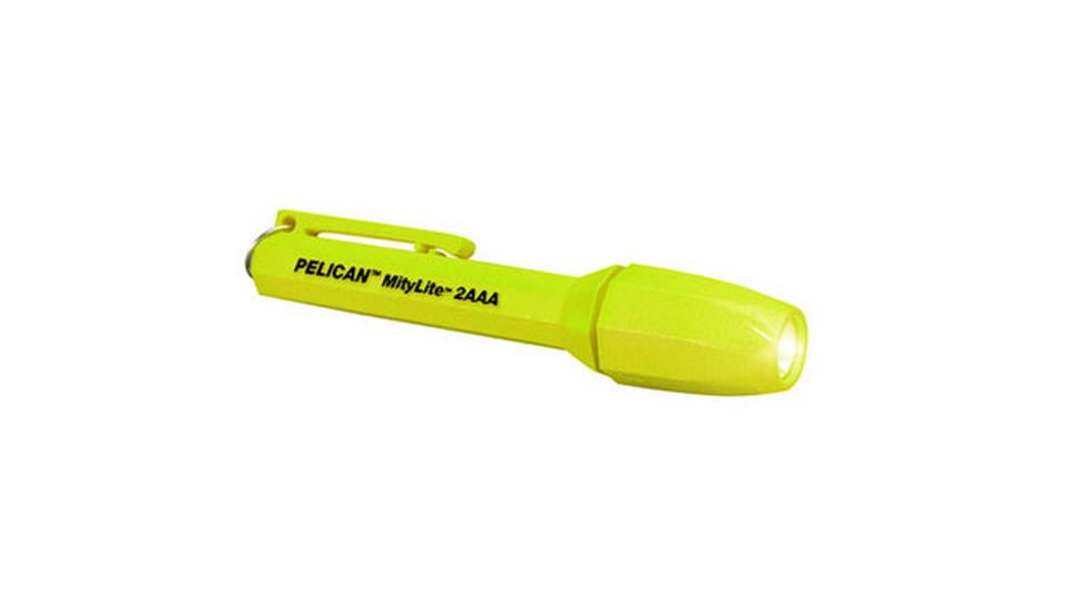 Pelican 1900 MityLite Laser Spot Xenon 2 Watertight Flashlight, Adv Yellow 1900-018-245