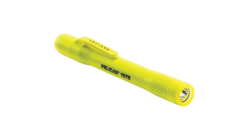 Pelican 1975 Bracket Flashlight, AAA, White, 117 Lumens, Yellow, 1975