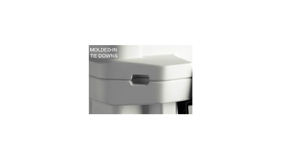 Pelican 45 Quart Elite Marine Cooler, Molded Tie Downs 32-45Q-MC-WHT