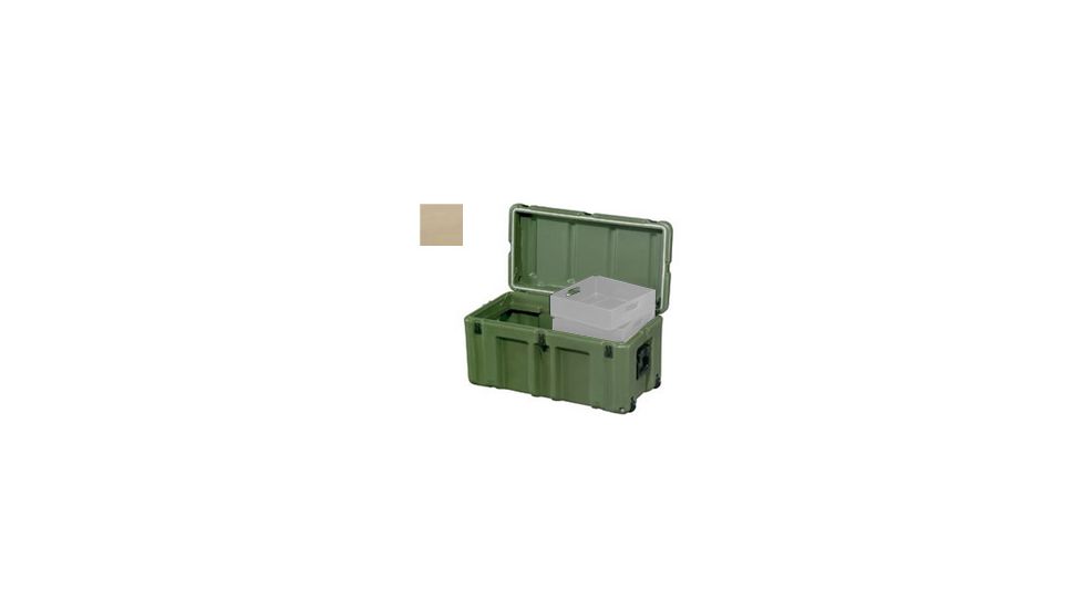 Pelican 472-FTLK-LG Footlocker,29x14x15in,No Carton,Tan 472FTLKLG250NC