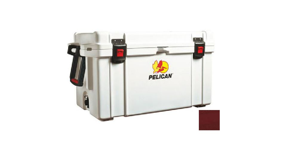 Pelican 65Qt Elite Cooler,26.5x12x12.5in,Maroon 32-65Q-CC-MRN