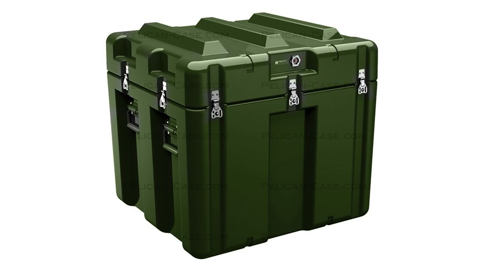 Pelican AL2624-1805 Single Lid Empty Cube Case w/ No Foam, Olive Drab AL2624-1805-RP-137