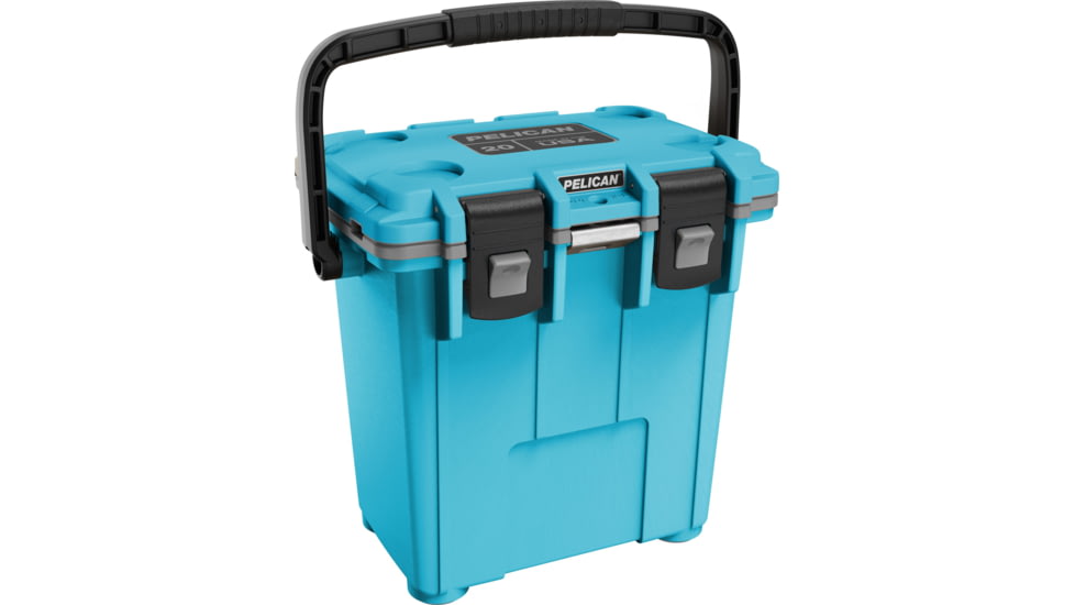 Pelican Elite Hard Cooler, 20.35 L, Cool Blue/Grey, 20Q-1-CLBLUGRY