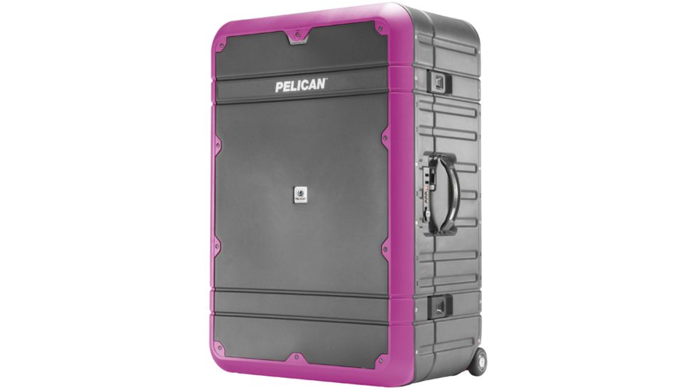 Pelican BA30 Elite Vacationer Luggage, 25.85x16.98x10.93in, Gray/Purple, LG-BA30-GRYPUR