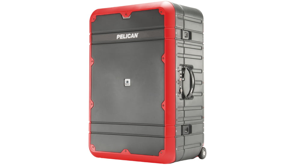 Pelican BA30 Elite Vacationer Luggage, 25.85x16.98x10.93in, Gray/Red, LG-BA30-GRYRED