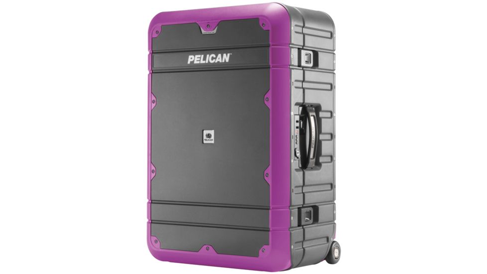Pelican EL27 Elite Weekender Luggage w/Enhanced Travel System, 22.04x14.16x9.17in, Gray/Purple, LG-EL27-GRYPUR