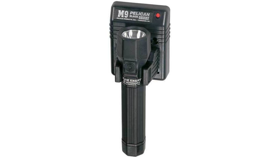 Pelican 7050 Black Knight Series M9 Rechargeable Flashlight - Black Finish