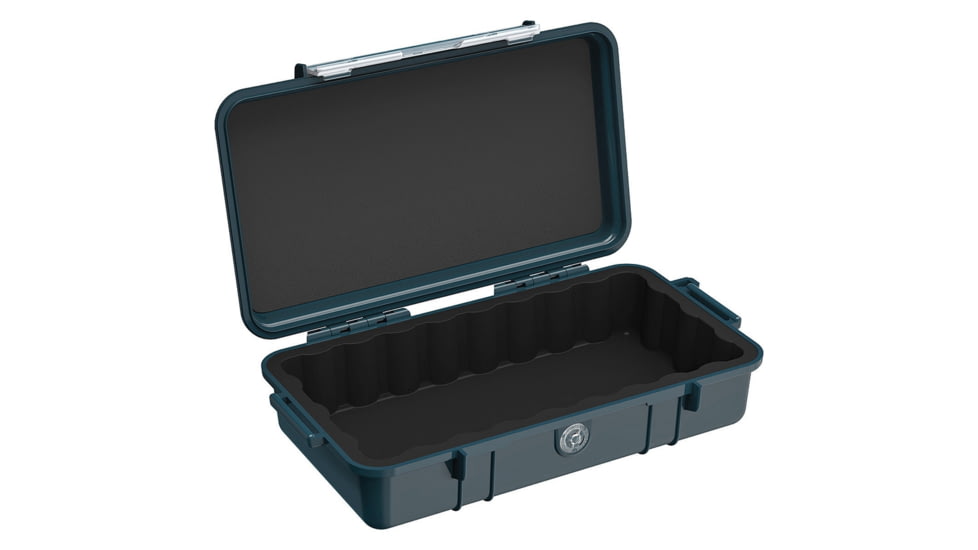 Pelican Micro Case 8.25 x 4.25 x 2.25in, Interior 8.25in X 4.25in X 2.25in, Indigo, 1060-IDG-BLK