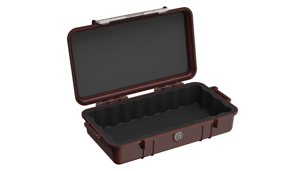 Pelican Micro Case, Interior 8.25in X 4.25in X 2.25in, Ox Blood, 1060OXB-BLK