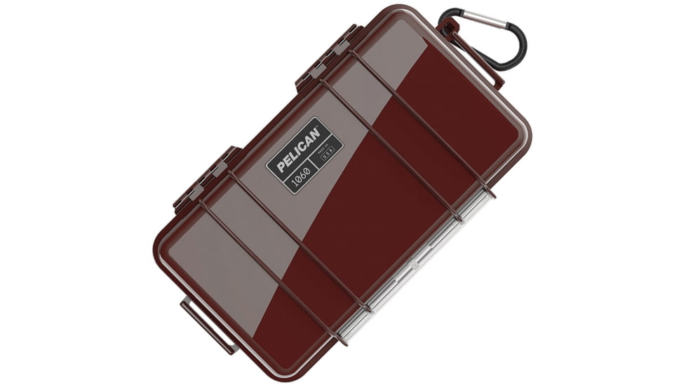 Pelican Micro Case, Interior 8.25in X 4.25in X 2.25in, Ox Blood, 1060OXB-BLK